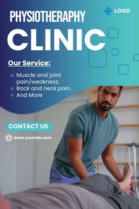 Physiotherapy Clinic Advertisement Template Postermywall