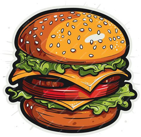 Premium Vector Vector Burgers Create Stash Burger Vector Graphics Library