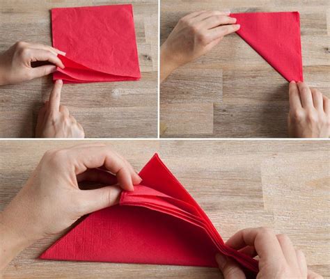 Nifty Napkin Folds Napkin Folding Easy Napkin Folding Fold