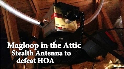 Hf Antenna In The Attic Ham Radio Magnetic Loop Antenna For Hoa Youtube