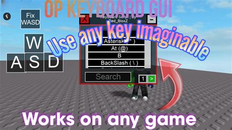 Working Roblox Keyboard Gui Pc And Mobile Pastebin Universal