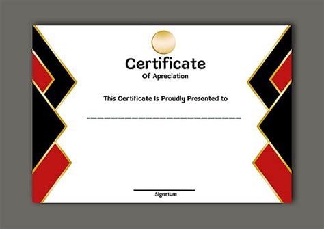 Red Certificate Template Design With Indonesian Flag Template Download