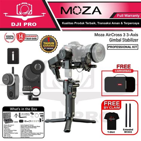 Jual Moza Aircross Pro Axis Handheld Gimbal Stabilizer Professional