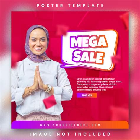 Premium PSD Psd Mega Sale Social Media Post Template