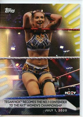 2021 Topps WWE Women S Division RAINBOW FOIL 36 Tegan Nox Becomes The