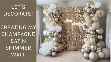 Creating My New Champagne Gold Satin Shimmer Wall YouTube