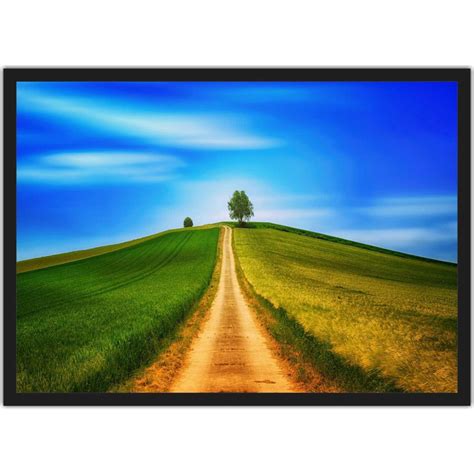 Quadro Estrada Rvore Natureza Paisagens Moldura G No Shoptime