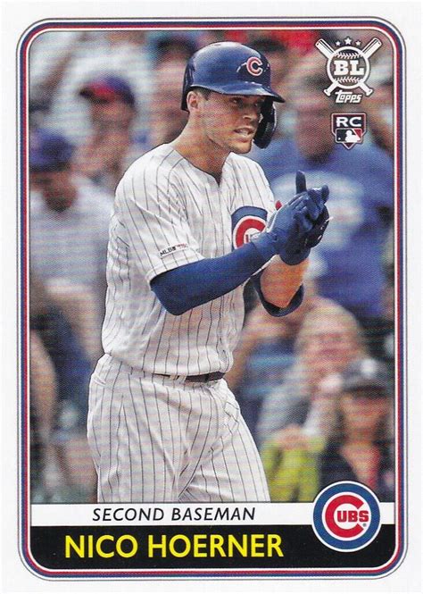 2020 TOPPS BIG LEAGUE RC NICO HOERNER CHICAGO CUBS ROOKIE P7268 EBay