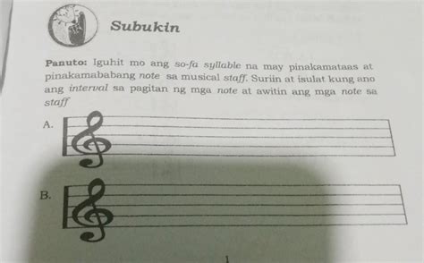 Subukin Panuto Interval Sa Pagitsn Ng Mga Note