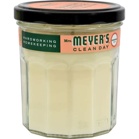 Mrs Meyer's Clean Day Soy Candles, Lemon, Basil, Geranium | My Organic ...