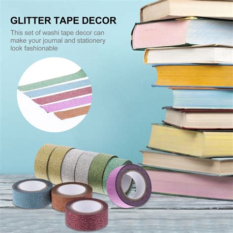 10 stücke DIY Dekorative Glitter Bänder Washi Bänd Grandado