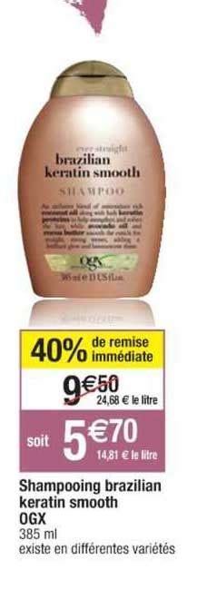 Promo Shampooing Brazilian Keratin Smooth Ogx Chez Cora Icatalogue Fr