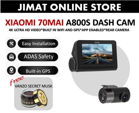 Mai A S K Dash Cam Rear Cam Dual Vision Global Version A Adas