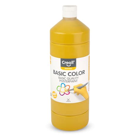 Creall Basic Color Plakkaatverf 1000 Ml 17 Oker Baaslevert