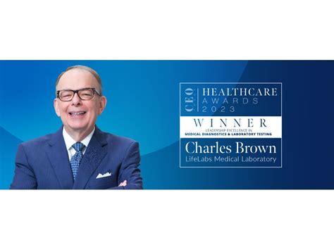 Charles Brown Wins Leadership Excellence Award In Medical Diagnostics