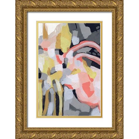 Vess June Erica X Gold Ornate Wood Framed With Double Matting