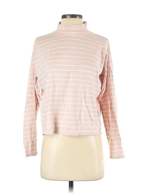 Everlane Cotton Pink Long Sleeve Turtleneck Size S Off Thredup