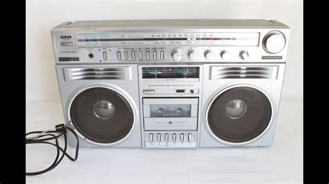 Vintage General Electric Stereo Boombox 80s Youtube