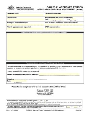 Fillable Online Casa Gov Application For Casa Assessment Fax Email