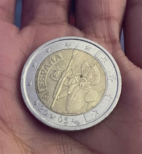 Moneda Euros Don Quijote De La Mancha Etsy Espa A