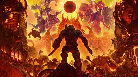 Doom Eternal Poster Doomguy Monsters 8k 22 Wallpaper Pc Desktop