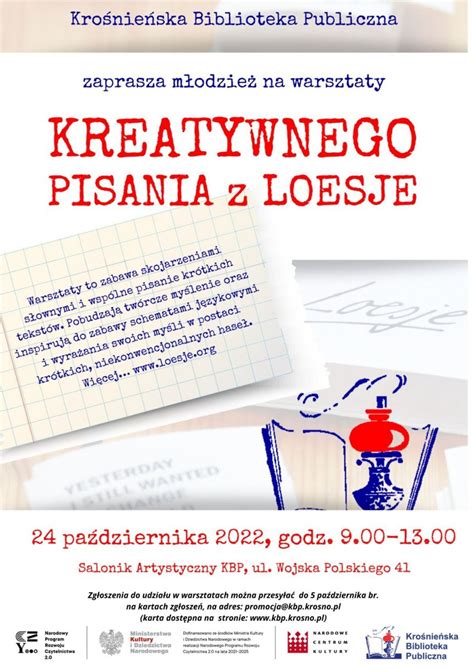 Warsztaty Kreatywnego Pisania Z Loesje W Kbp