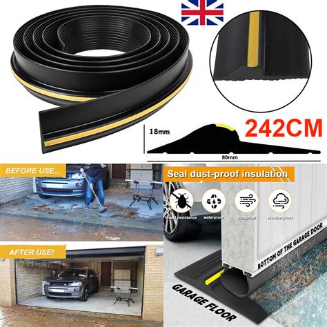 Ft Garage Door Floor Threshold Weather Seal Heavy Duty Rubber Draught