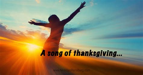 A SONG OF THANKSGIVING… — Amazing Love