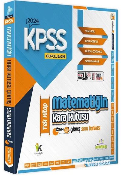 Kpss Matemati In Kara Kutusu Km Sorular Soru Bankas Tek Kitap