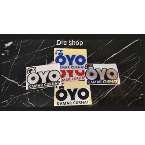 Jual STICKER OYO KAMAR CURHAT CUTTING Shopee Indonesia