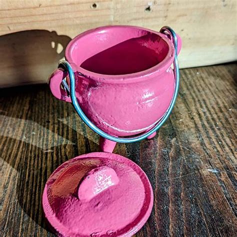 Cast Iron Cauldron PINK