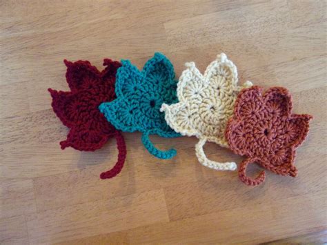 Fall Leaf Crochet Coasters - Etsy