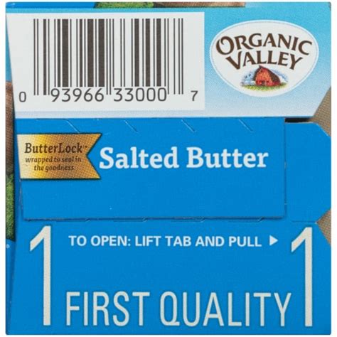 Organic Valley Salted Butter Sticks Lb Kroger