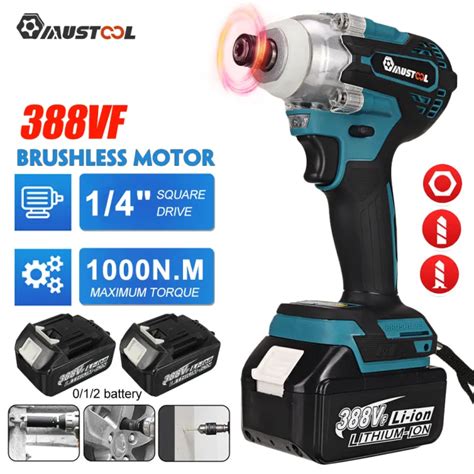 Mustool Brushless N M Vf Electric Screwdriver Impact Wrench