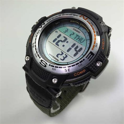 Men S Casio Sgw B V Compass Twin Sensor Sport Watch