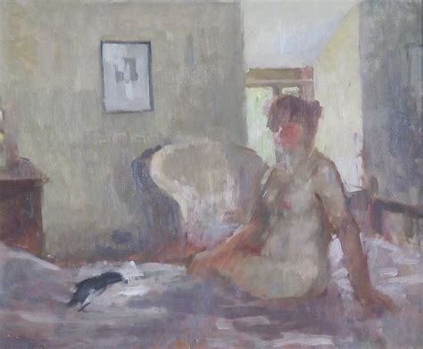 Bernard Dunstan Ra Nude Sitting On A Bed Thompson S Gallery