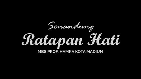 Senandung Ratapan Hati MBS YouTube