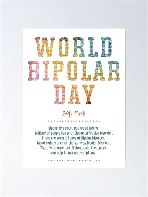 World Bipolar Day 30th March 2022 Raising Awareness And Helping To