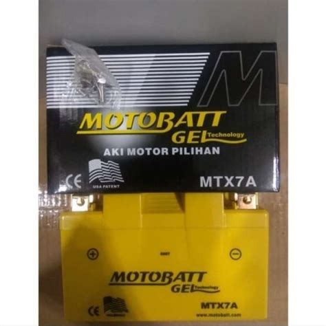 Promo Aki Motobatt Mtx7a Original Aki Kering Gel 12v 7ah Diskon 33 Di