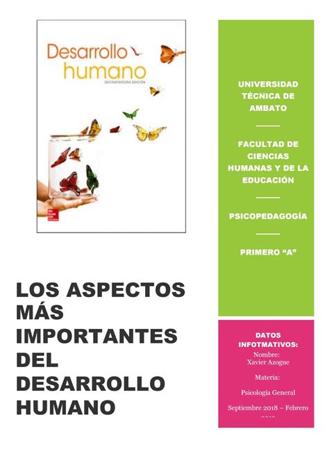 Los Aspectos MÁs Importantes Del Desarrollo Humano By Xavi Azogue Issuu