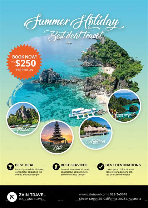 Travel Flyer Promo Template Print Templates Graphicriver