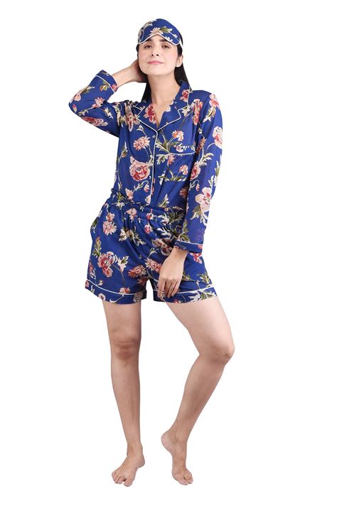 Women Cotton Organic Pajama Set Nightwear Women Sleepwear Etsy