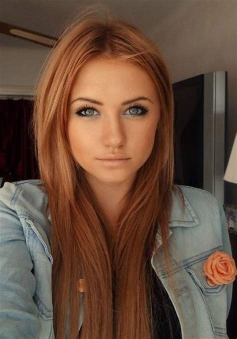 Strawberry Blonde Hair Brown Eyebrows