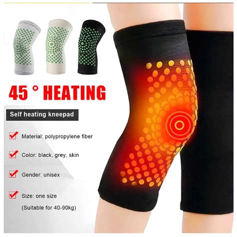 1 Pair 2pcs Magnetic Therapy Knee Pads Pain Relief Keep Warm Self