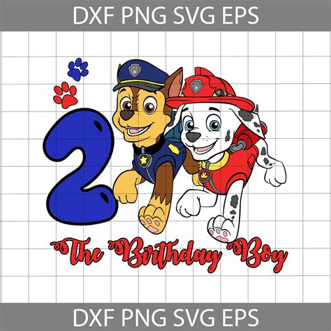 Paw Patrol Birthday Boy Svg Free Issevis