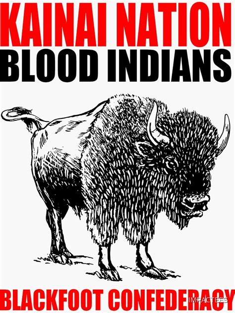 "KAINAI NATION-BISON" Sticker for Sale by IMPACTEES | Redbubble