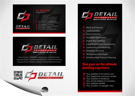 Auto Detailing Business Cards Ideas - Printable Templates