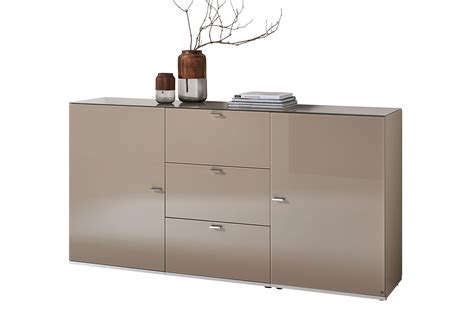 LEONARDO living Sideboard CURVE palazzo farbenes Glas Möbel Letz