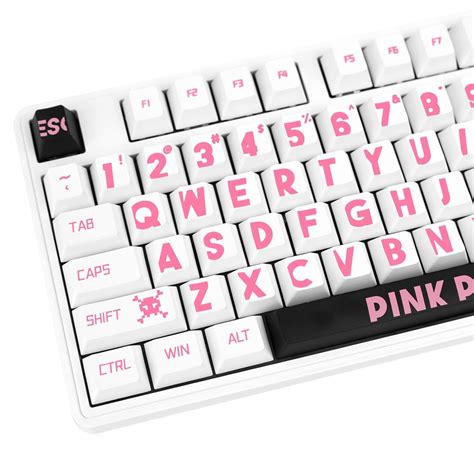 Jolintal Keys Pink Large Letter Keycaps Pbt Keycaps Custom Cherry