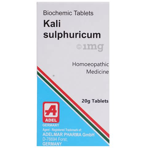 ADEL Kali Sulphuricum Biochemic Tablet 200X Buy Bottle Of 20 0 Gm